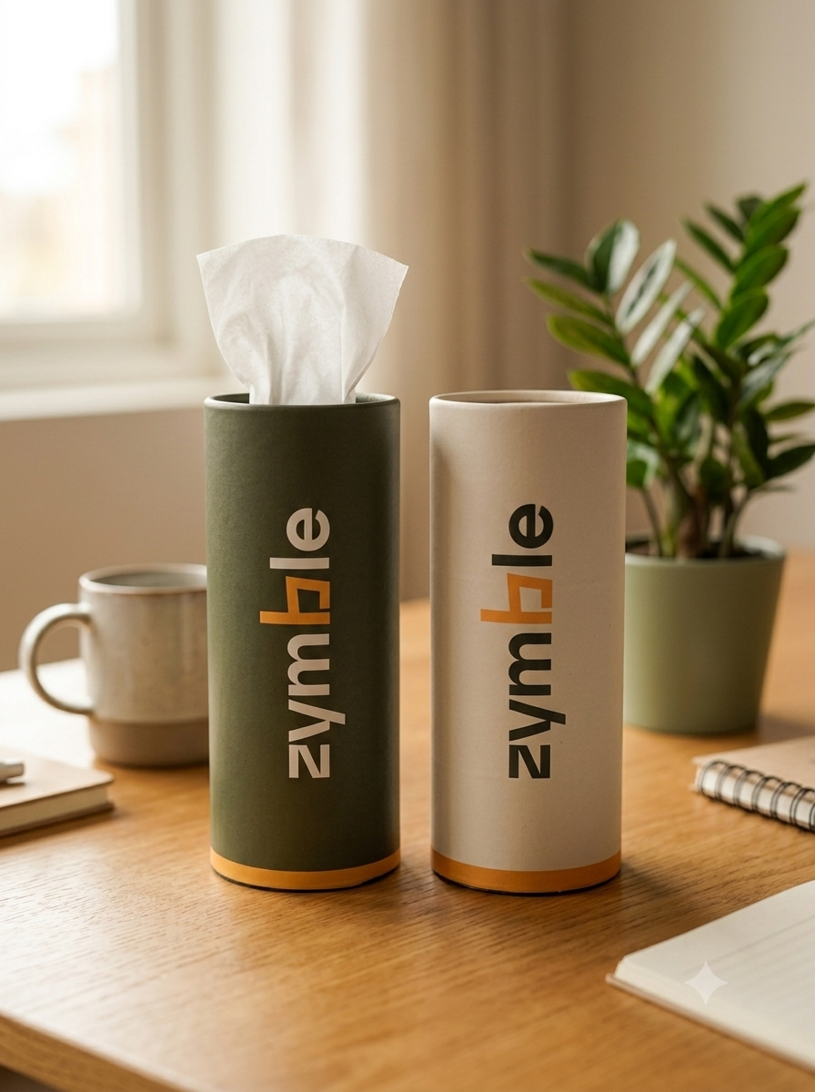 Zymble tissue box